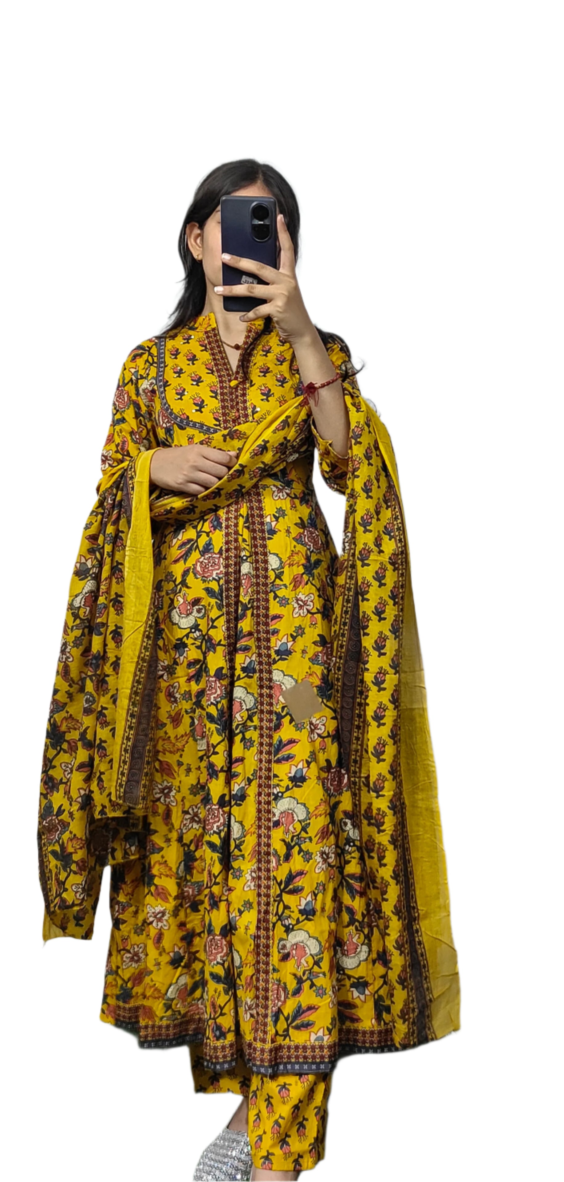 Yellow 3 piece  kurta Set (Z062)