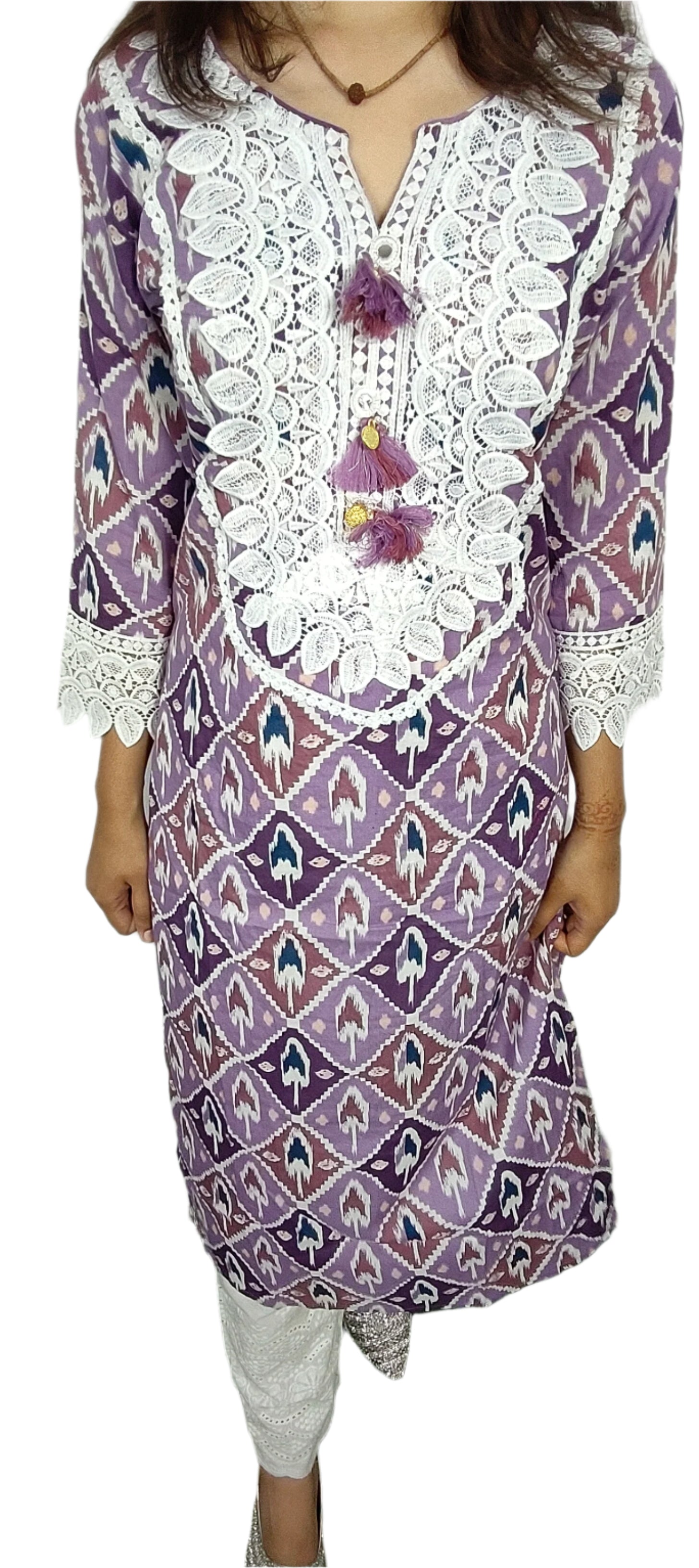 Purple 3 piece Kurta Set (Z096)