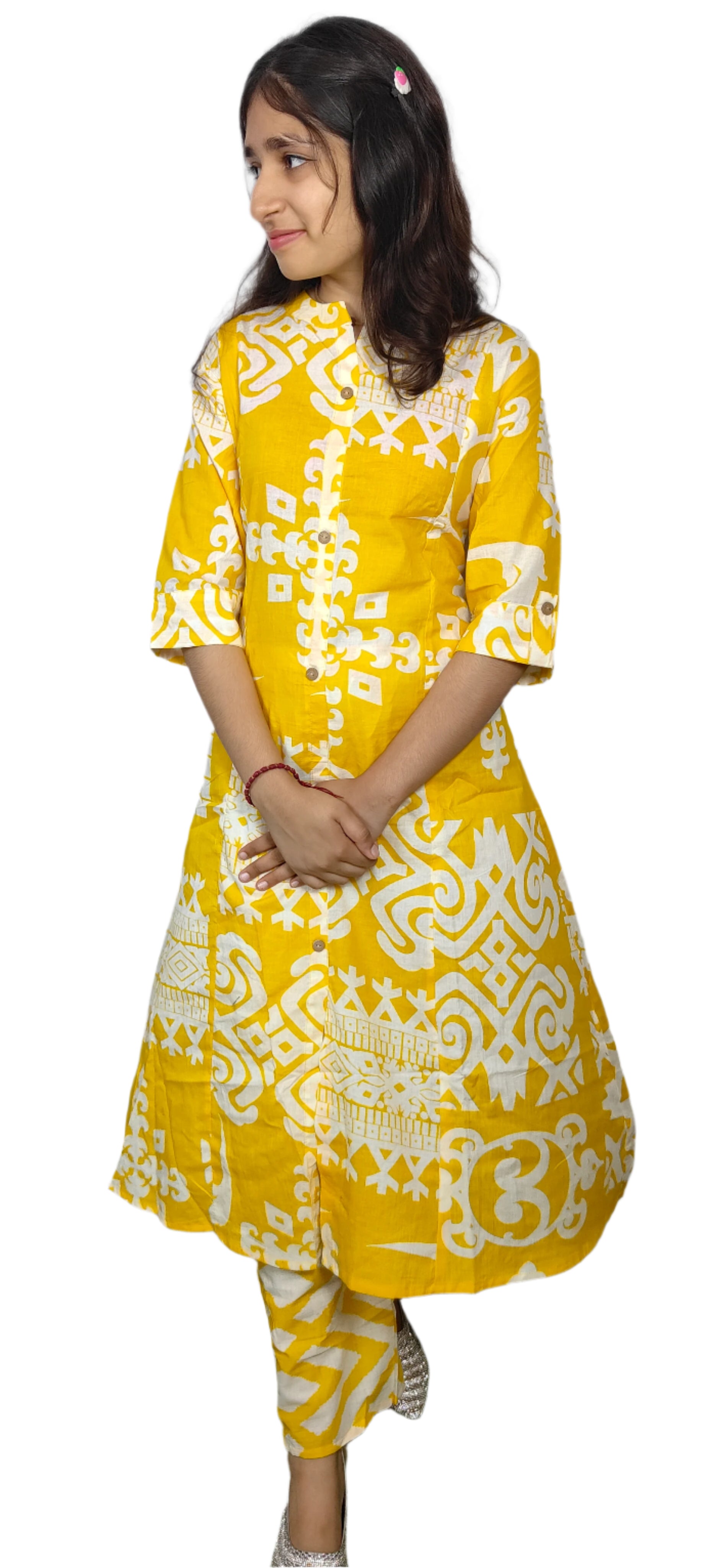 Yellow colour beautiful Co-ord Set (Z099)