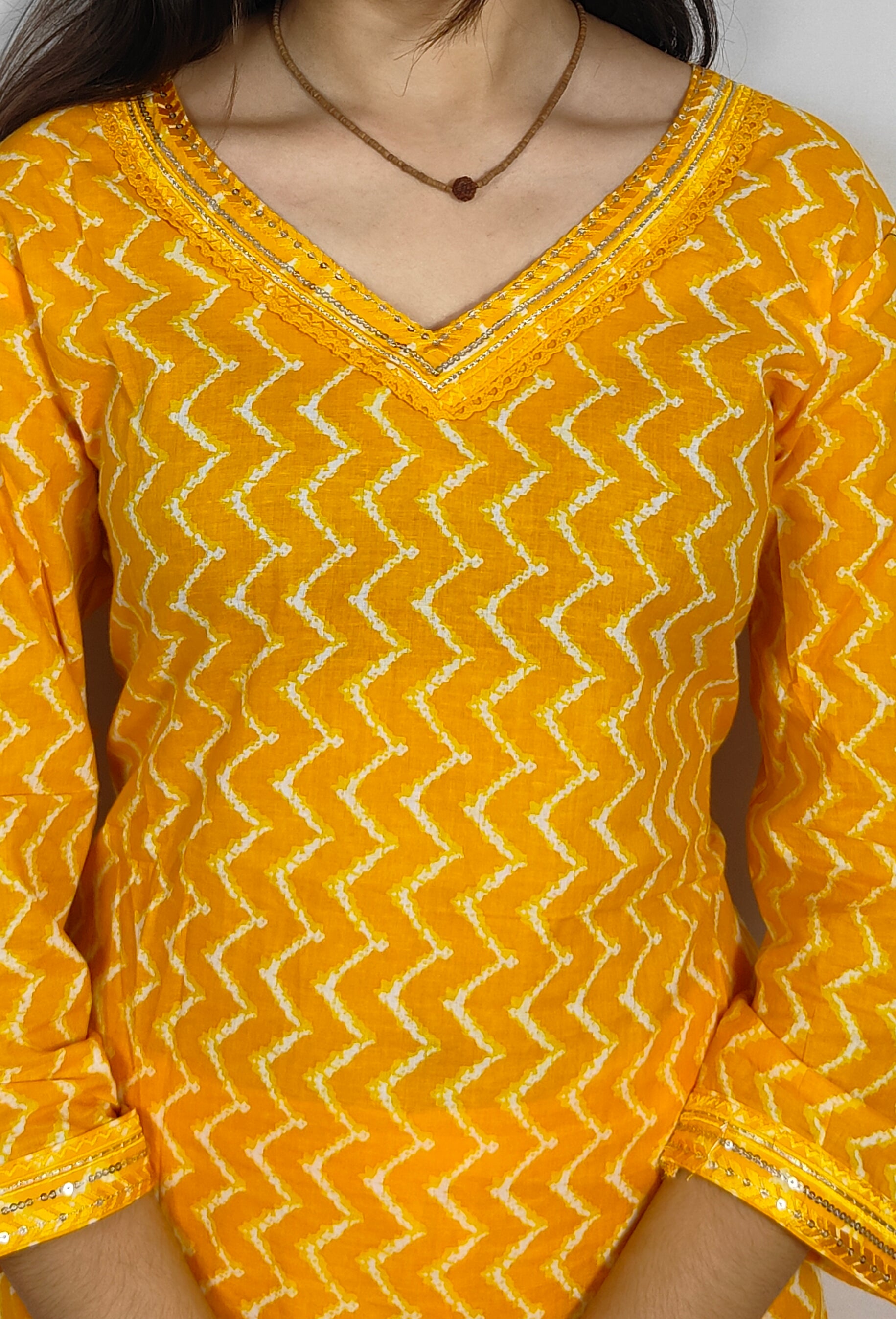 Yellow 3 piece Kurta Set (Z0110)