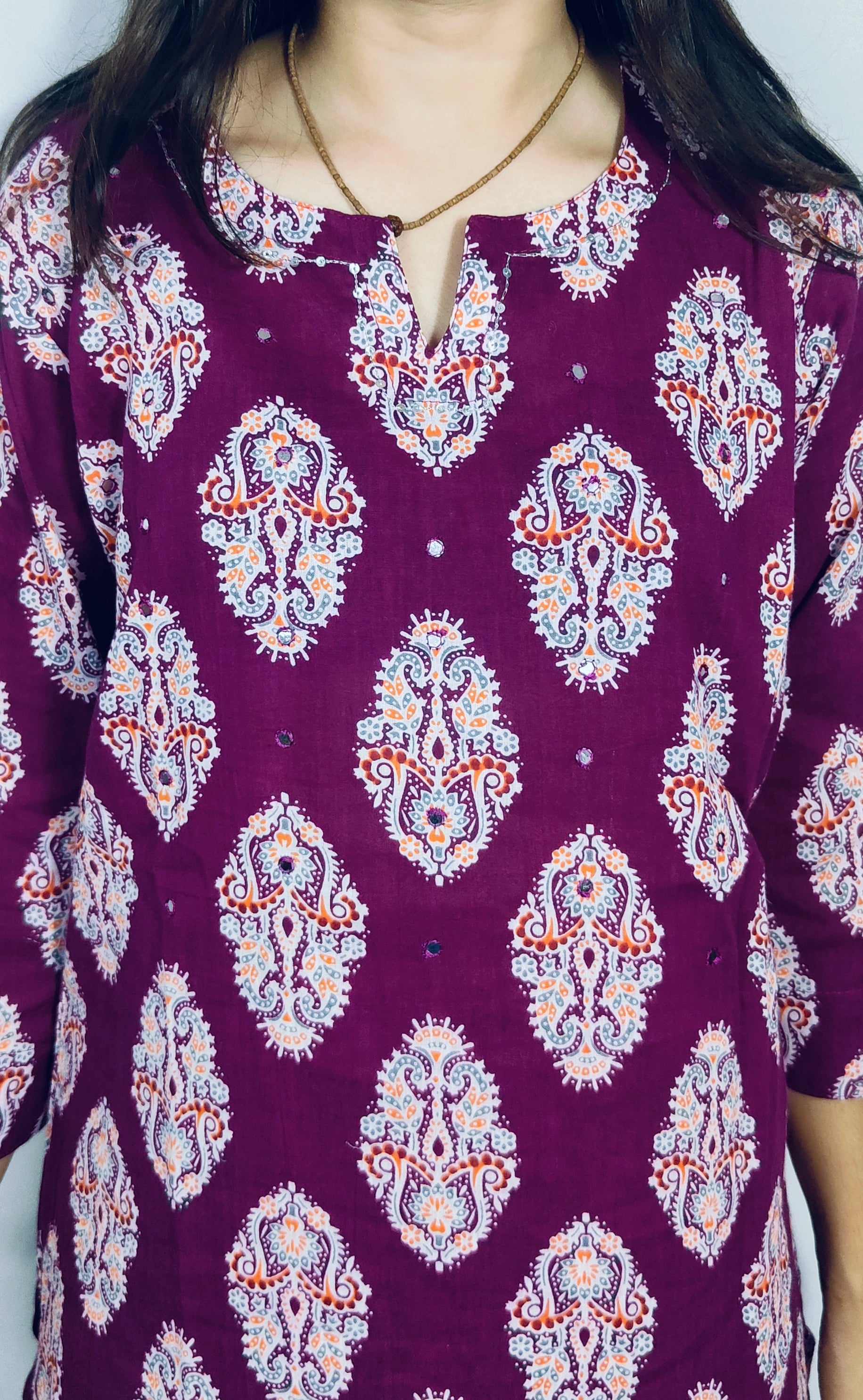 Purple 3 piece Kurta Set (Z0112)