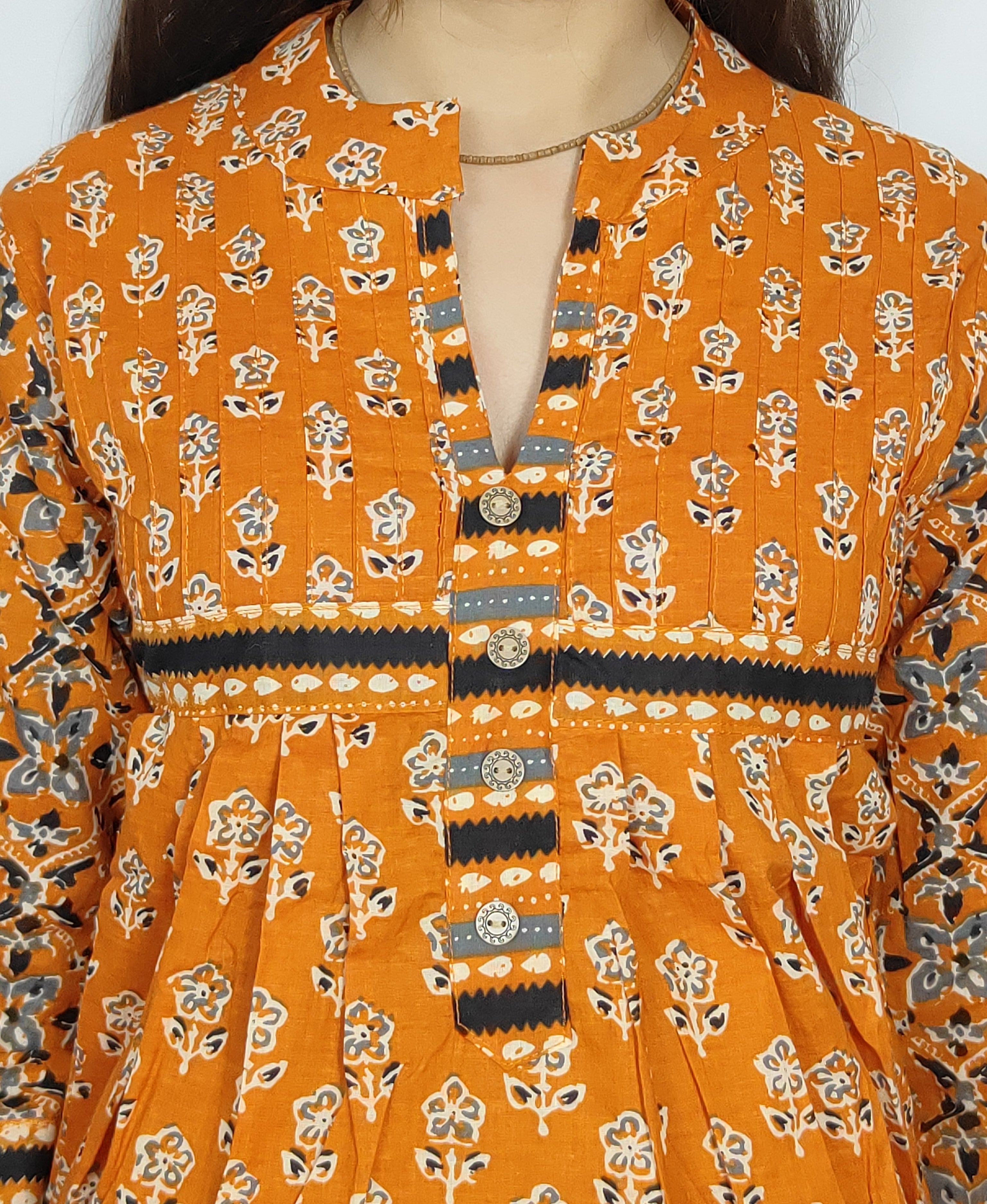 Rust Orange 3 piece Kurta Set (Z0116)