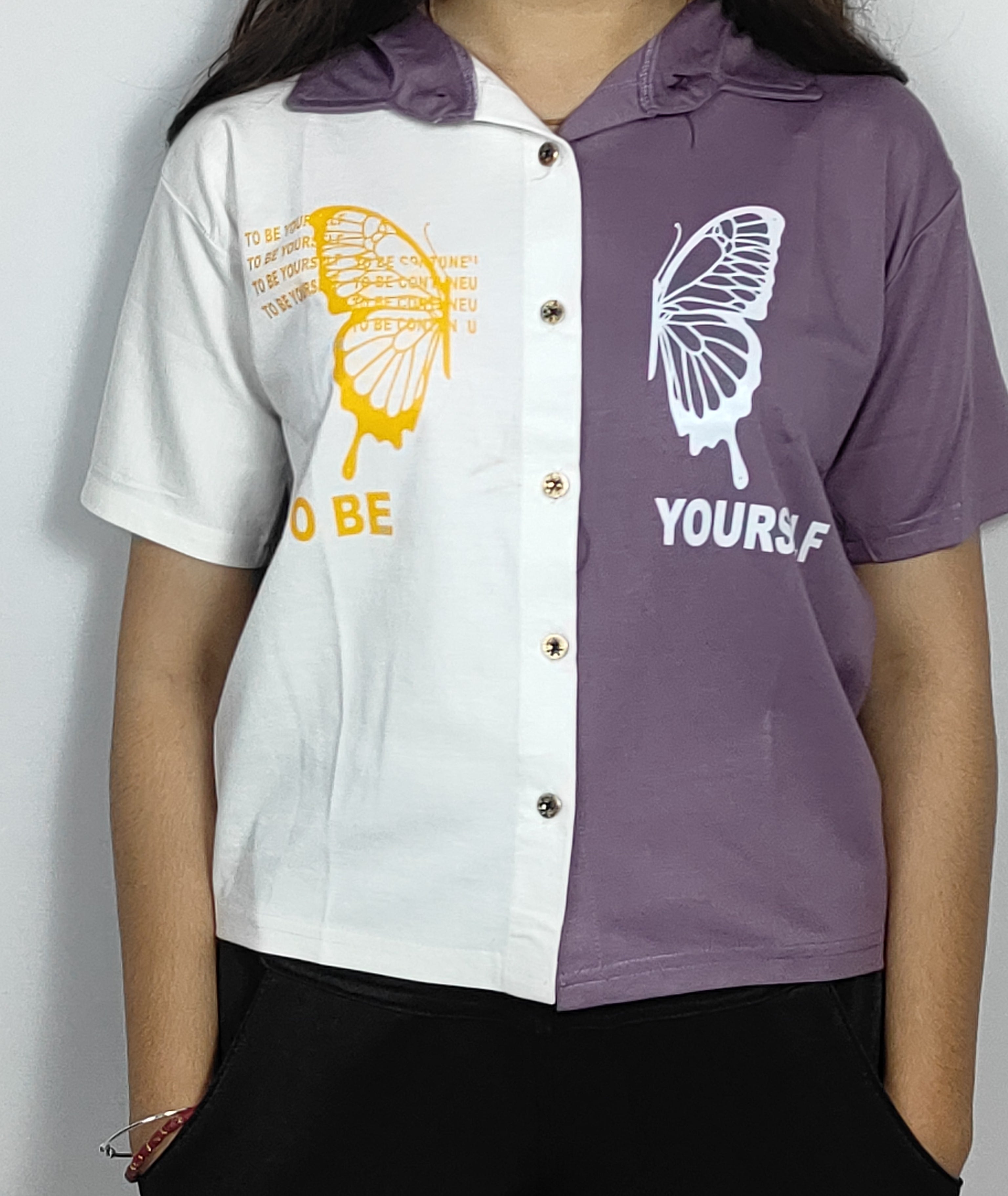 Half -and-half Butterfly Shirt Collection (T2)