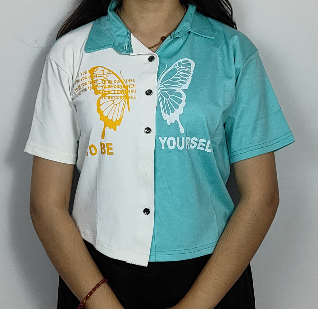 Half -and-half Butterfly Shirt Collection (T2)