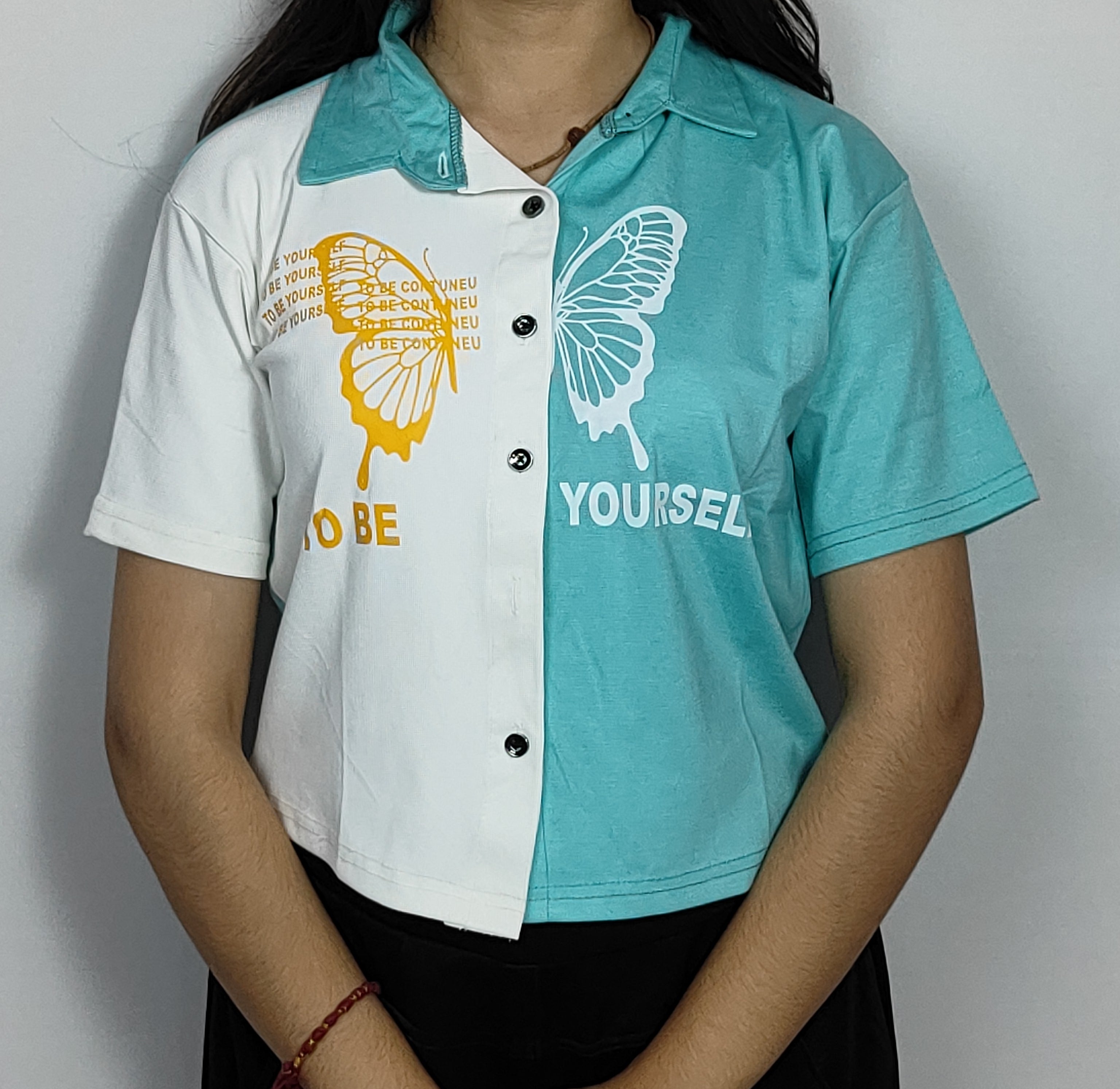 Half -and-half Butterfly Shirt Collection (T2)