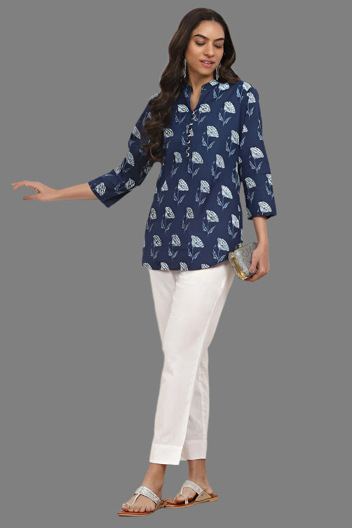 White Cotton Solid Regular Pants