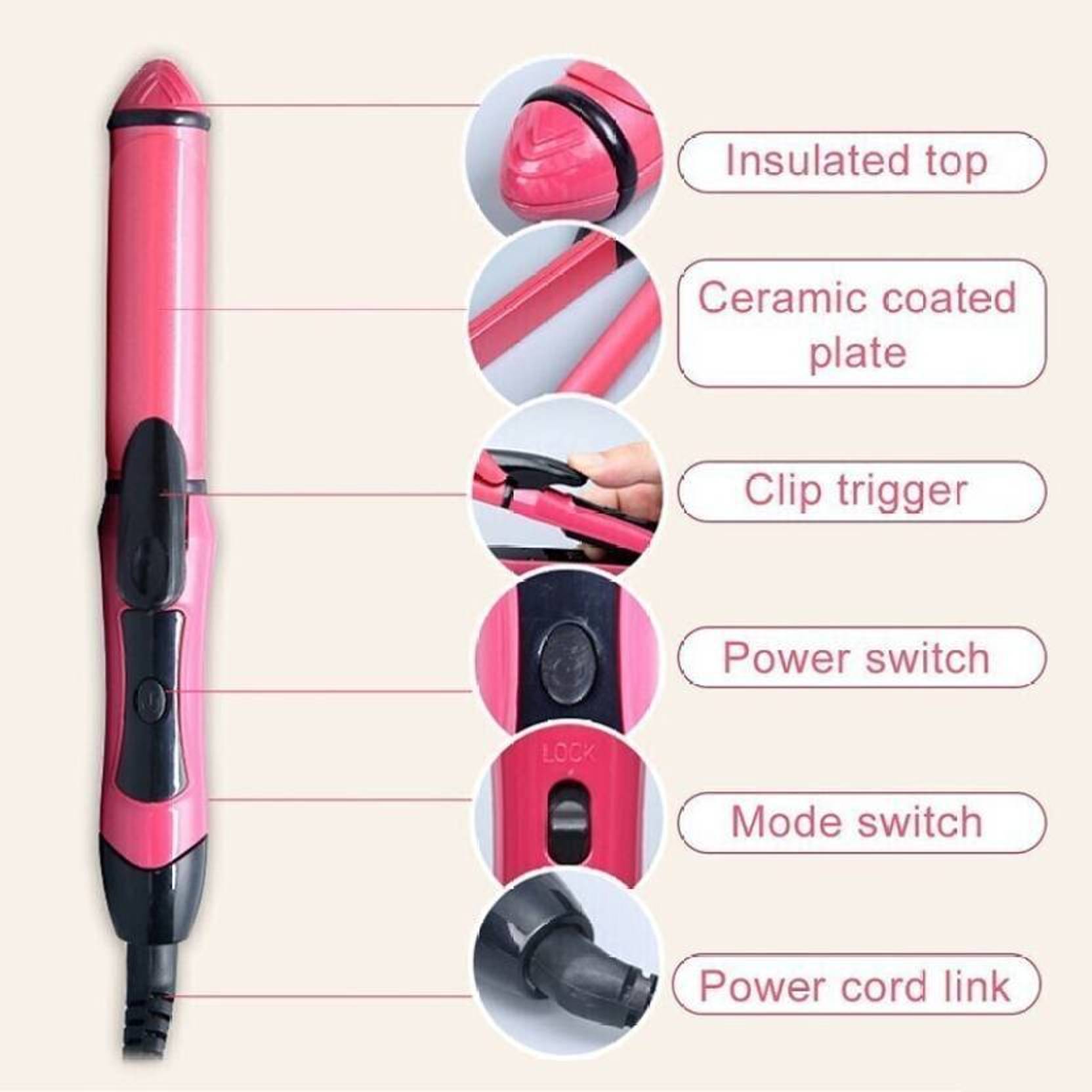 Hair Straightener and Curler  (K1)