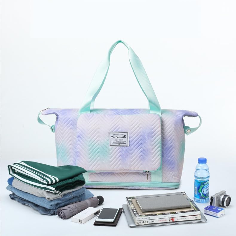 Travel Duffel Bag Carry on Overnight Bag with Separate Wet and Dry Compartments