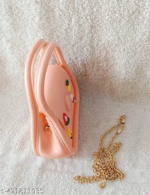 Trendy Mini Purse sling bag With double Handle for Girls Kids Jelly Purse Clutch Crossbody Shoulder Bag Trending Fashion