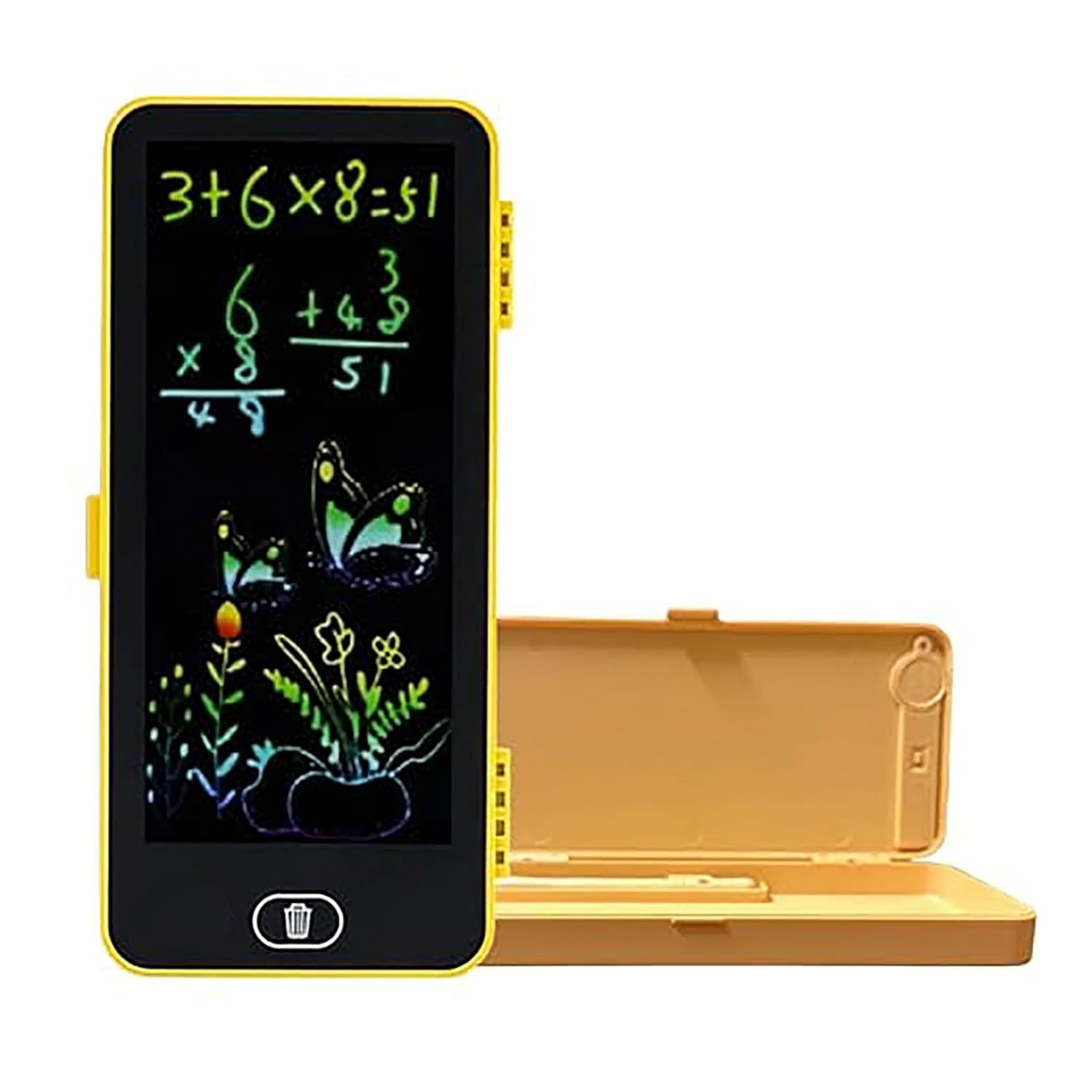 LCD Writing Tablet Pencil , Drawing Board Case with Erase Button, Magic Storage for Stationery, Multi