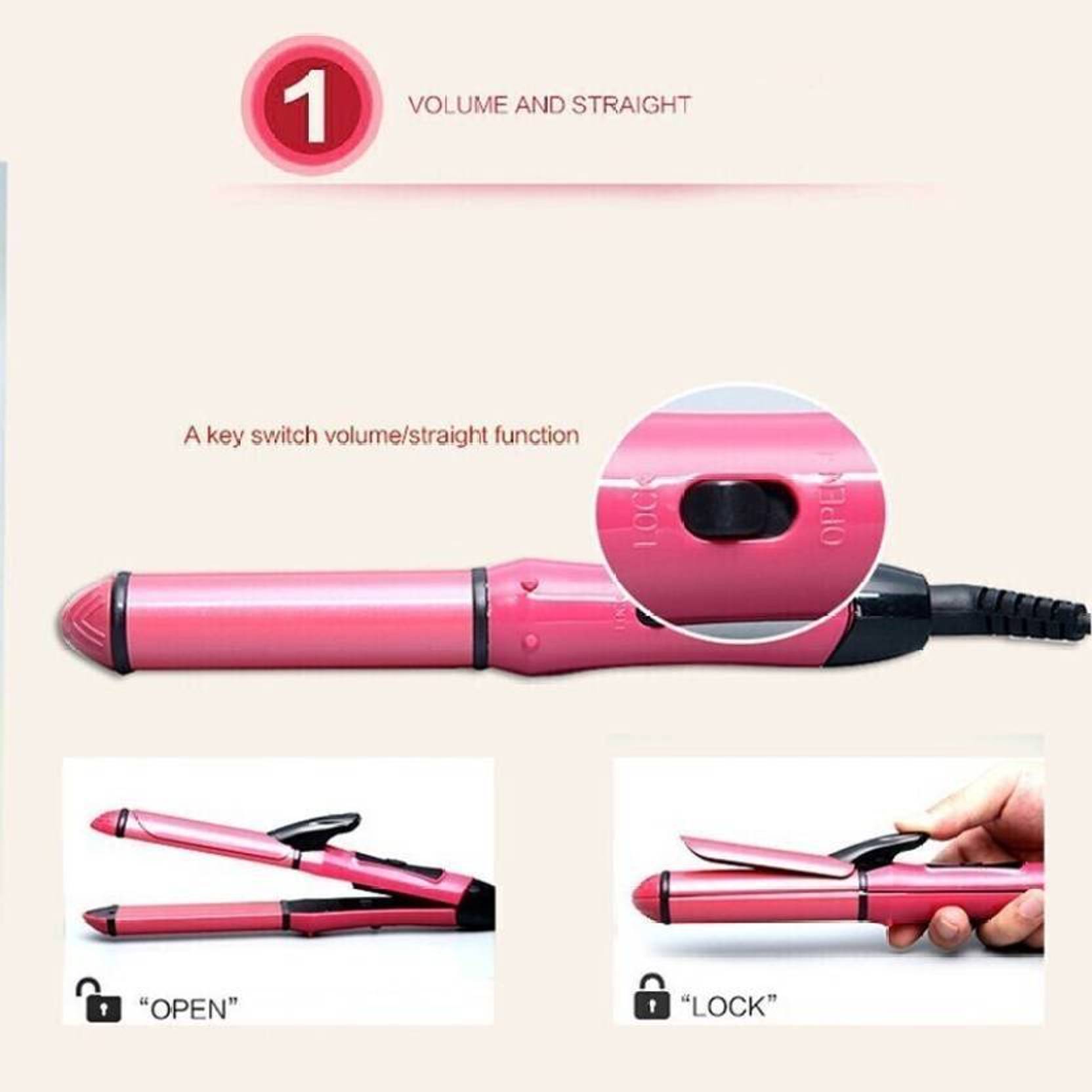 Hair Straightener and Curler  (K1)